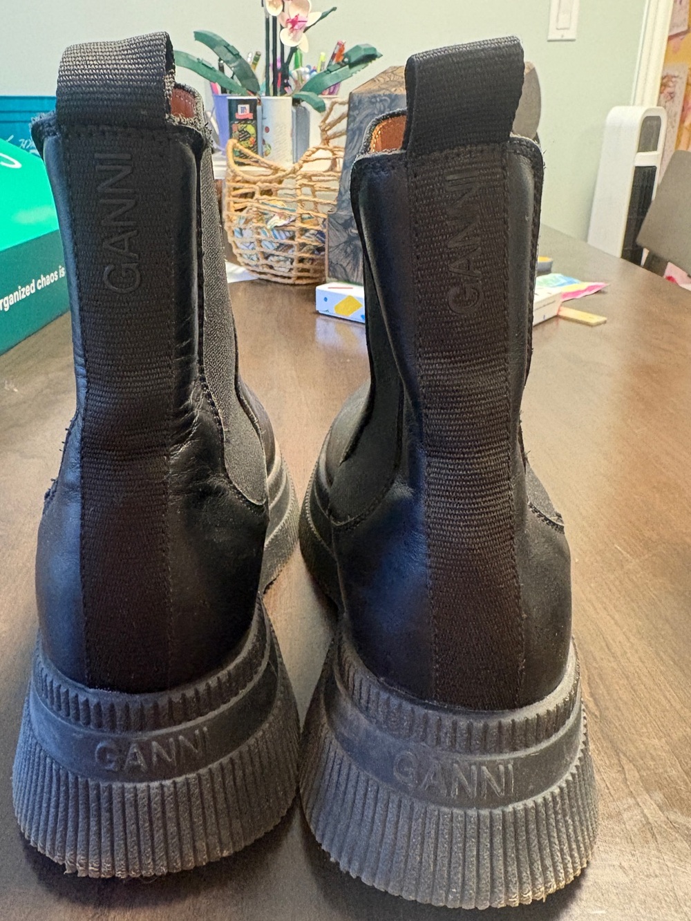 GANNI Creeper Chelsea Boots